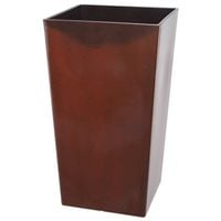 Landscapers Select 9241076 12 In. Tall Square Resin Planter, Red