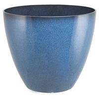 Landscapers Select 9359365 15 In. Blue Resin Planter