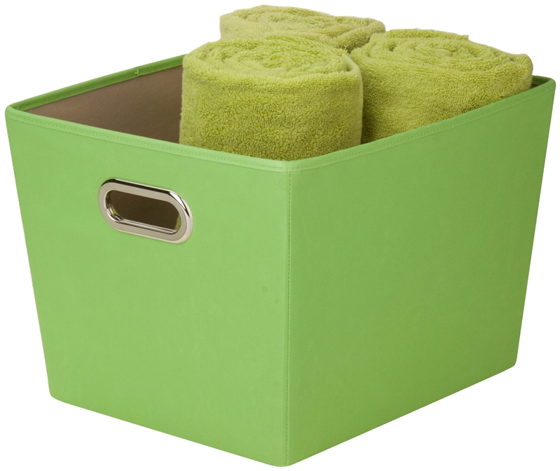 5248778 Bin Storage With Handle, Green - Medium