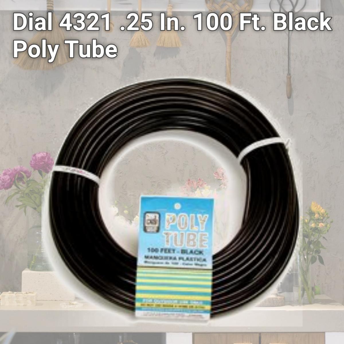 Picture of Dial 4321 .25 In. 100 Ft. Black Poly Tube
