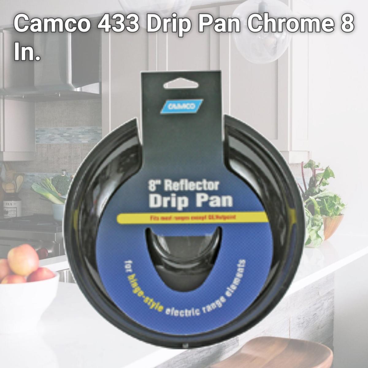 Picture of Camco 433 Drip Pan Chrome 8 In.