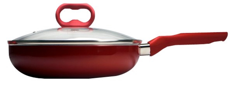 1924315 4.5 Qt. Deep Cooker With Lid - Red