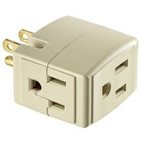 Leviton 4591558 Grand Cube Tap & Adapter - Ivory