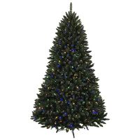 3696143 7.5 Ft. Prelit Fir Hinged Artificial Christmas Tree With Led