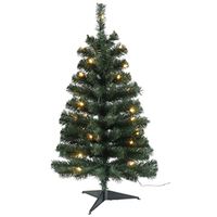 3373347 3 Ft. Noble Fir Sheared Prelit Christmas Tree With Clear Led Light
