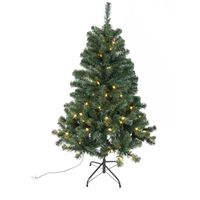 3392891 4.5 Ft. Noble Fir Sheared Prelit Christmas Tree With Clear Led Light