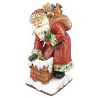 4292207 Santa On A Chimey Figurine