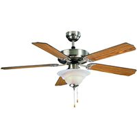 9575739 52 In. Ceiling Fan With 1 Dome Light, Brown