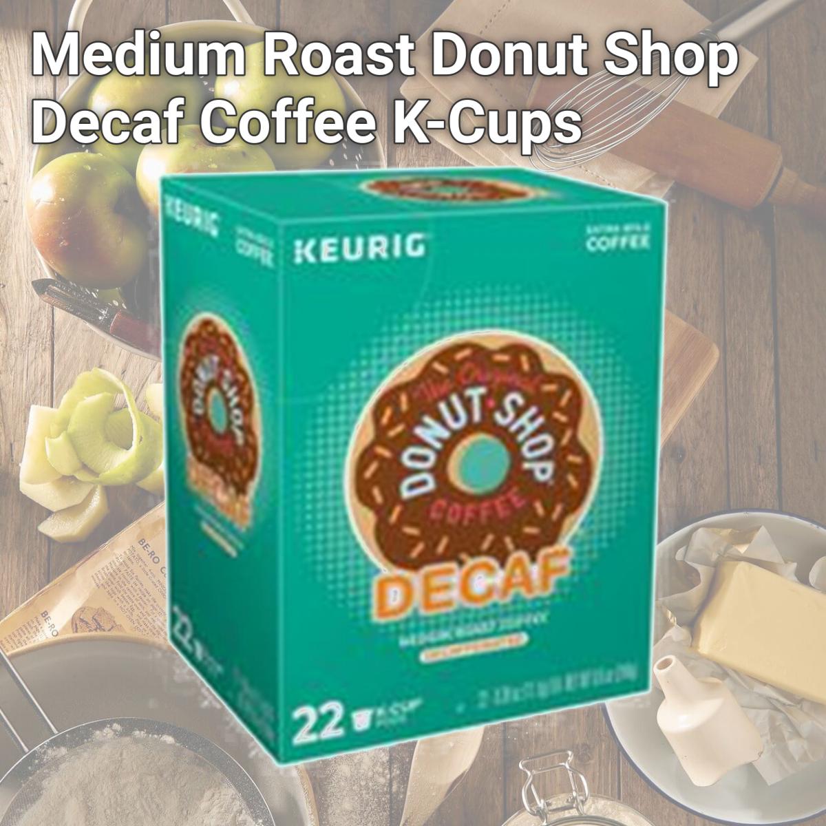 Picture of Keurig Green Mountain 99119 Medium Roast Donut Shop Decaf Coffee K-Cups