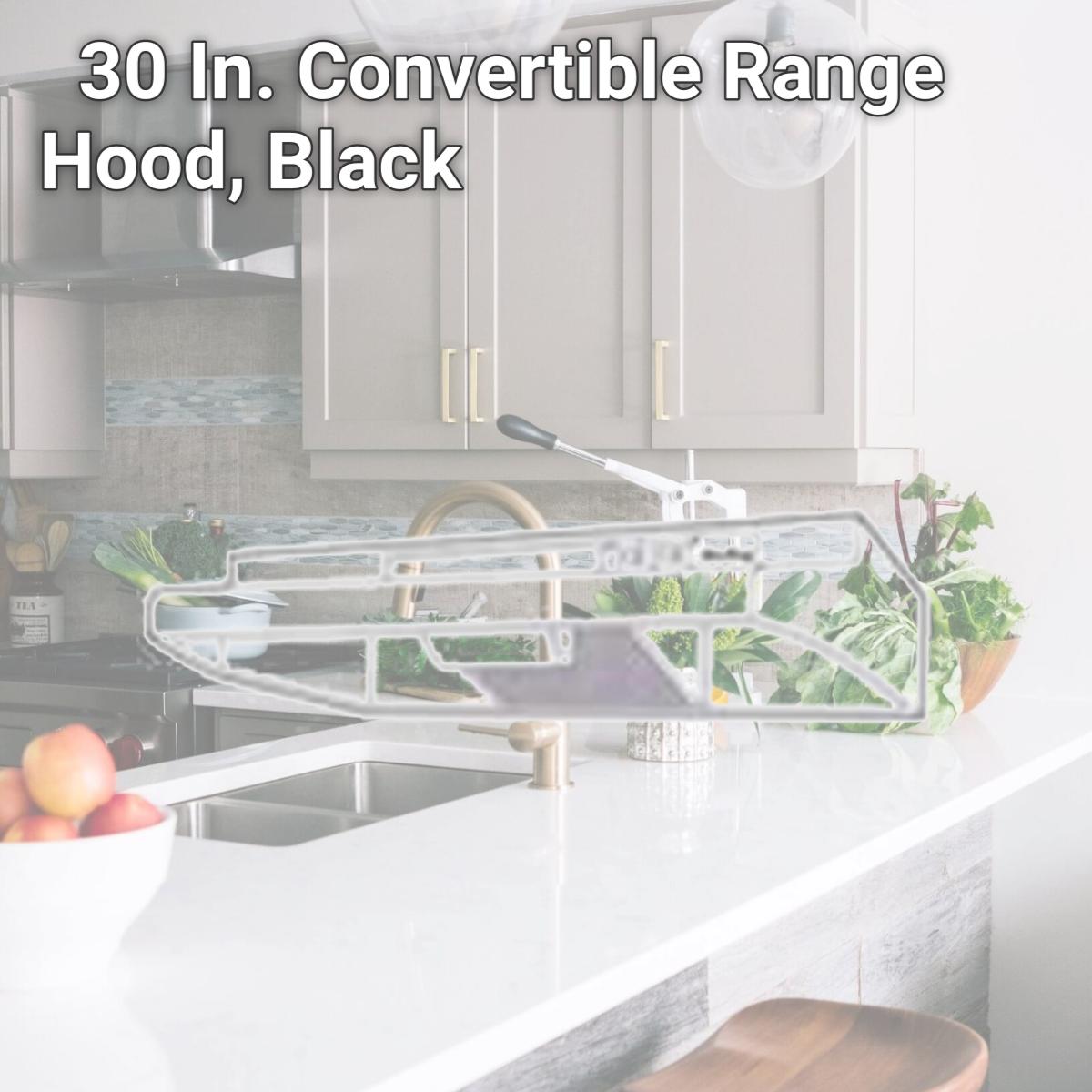 Picture of Air King America 3850104 30 In. Convertible Range Hood, Black