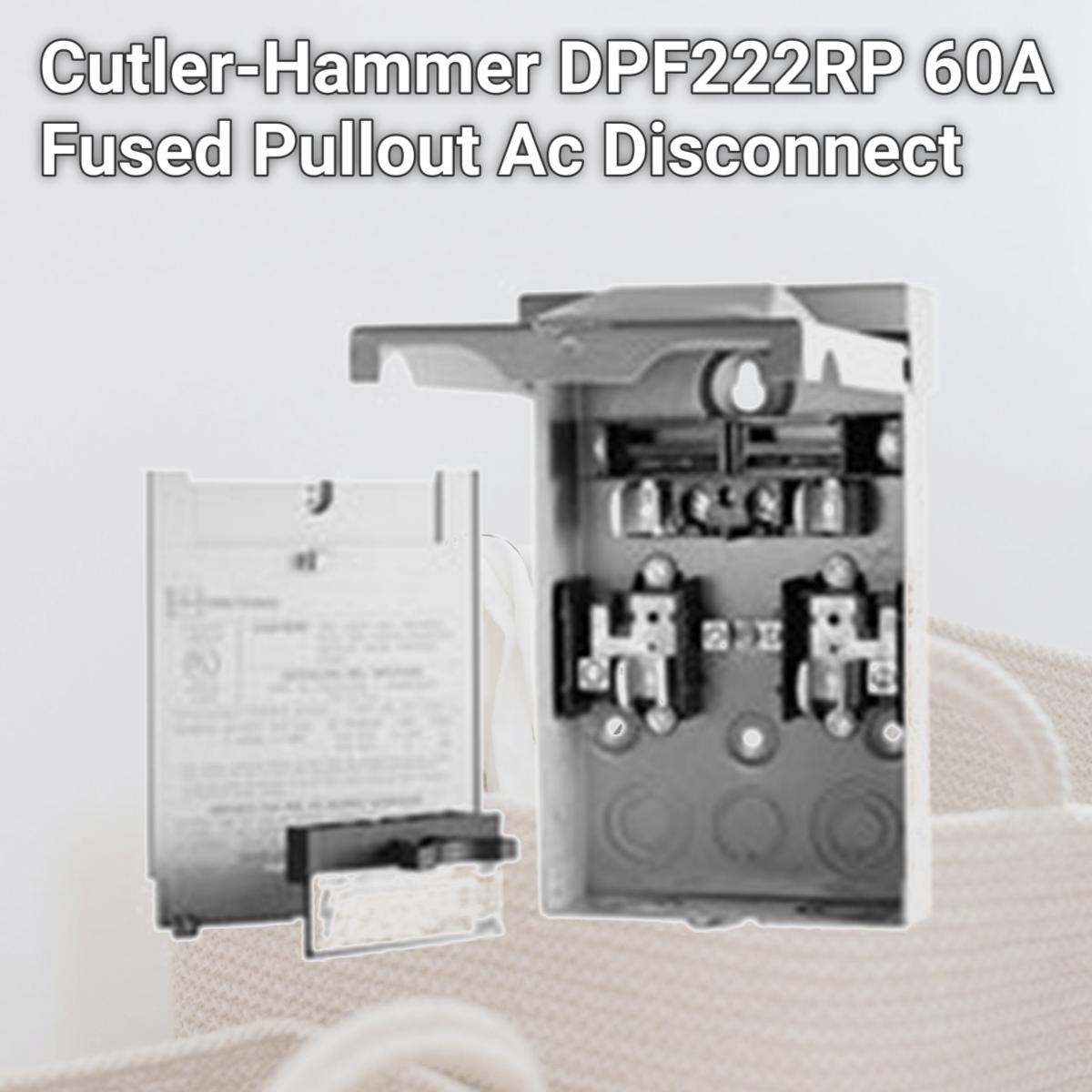 Picture of Cutler-Hammer DPF222RP 60A Fused Pullout Ac Disconnect