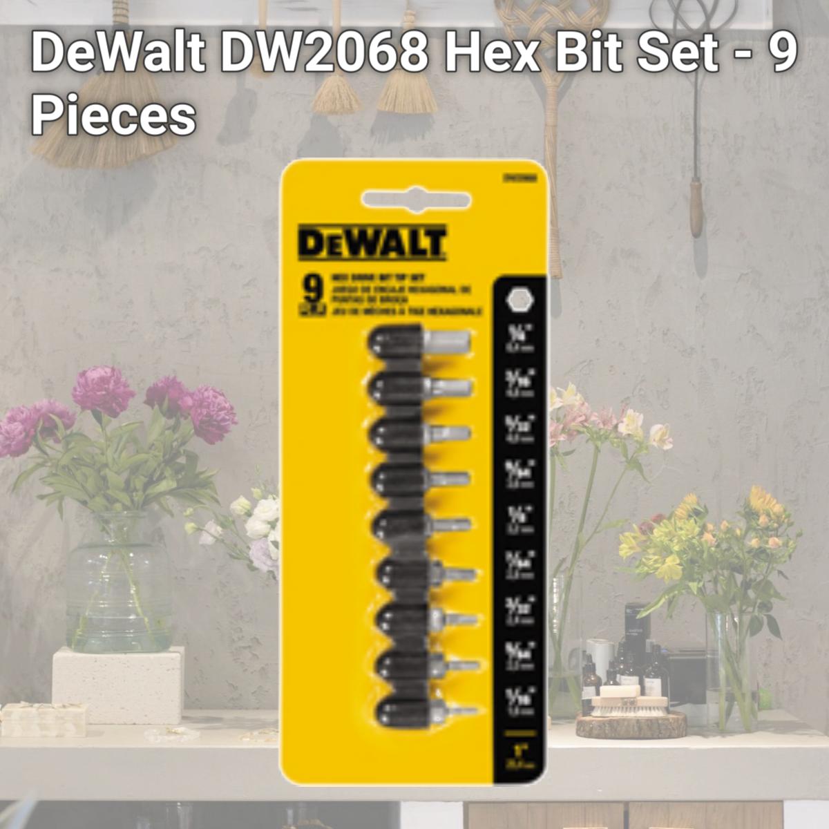 Picture of DeWalt DW2068 Hex Bit Set - 9 Pieces