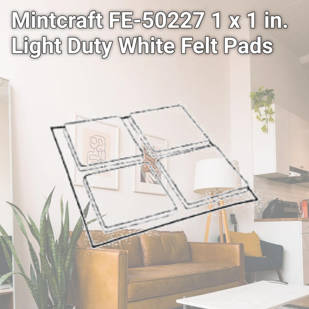 Picture of Mintcraft FE-50227 1 x 1 in. Light Duty White Felt Pads