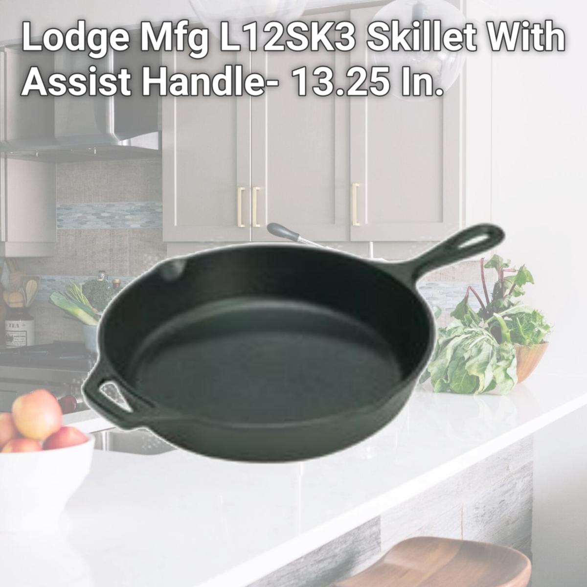 Picture of Lodge Mfg L12SK3 Skillet With Assist Handle- 13.25 In.