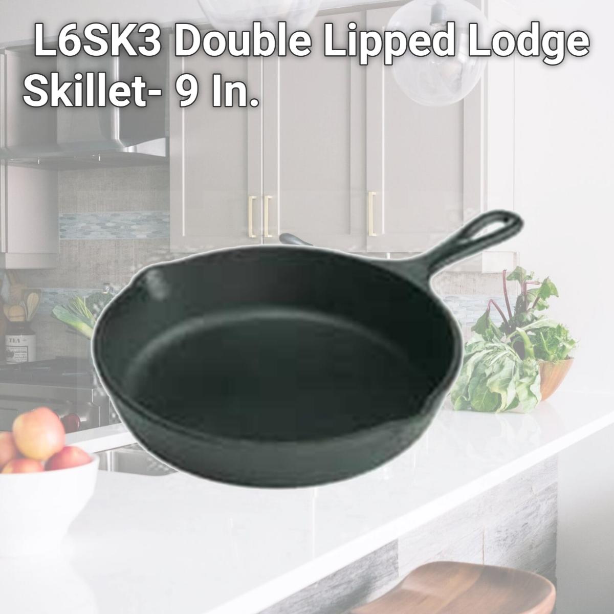 Picture of Lodge Mfg L6SK3 Double Lipped Lodge Skillet- 9 In.