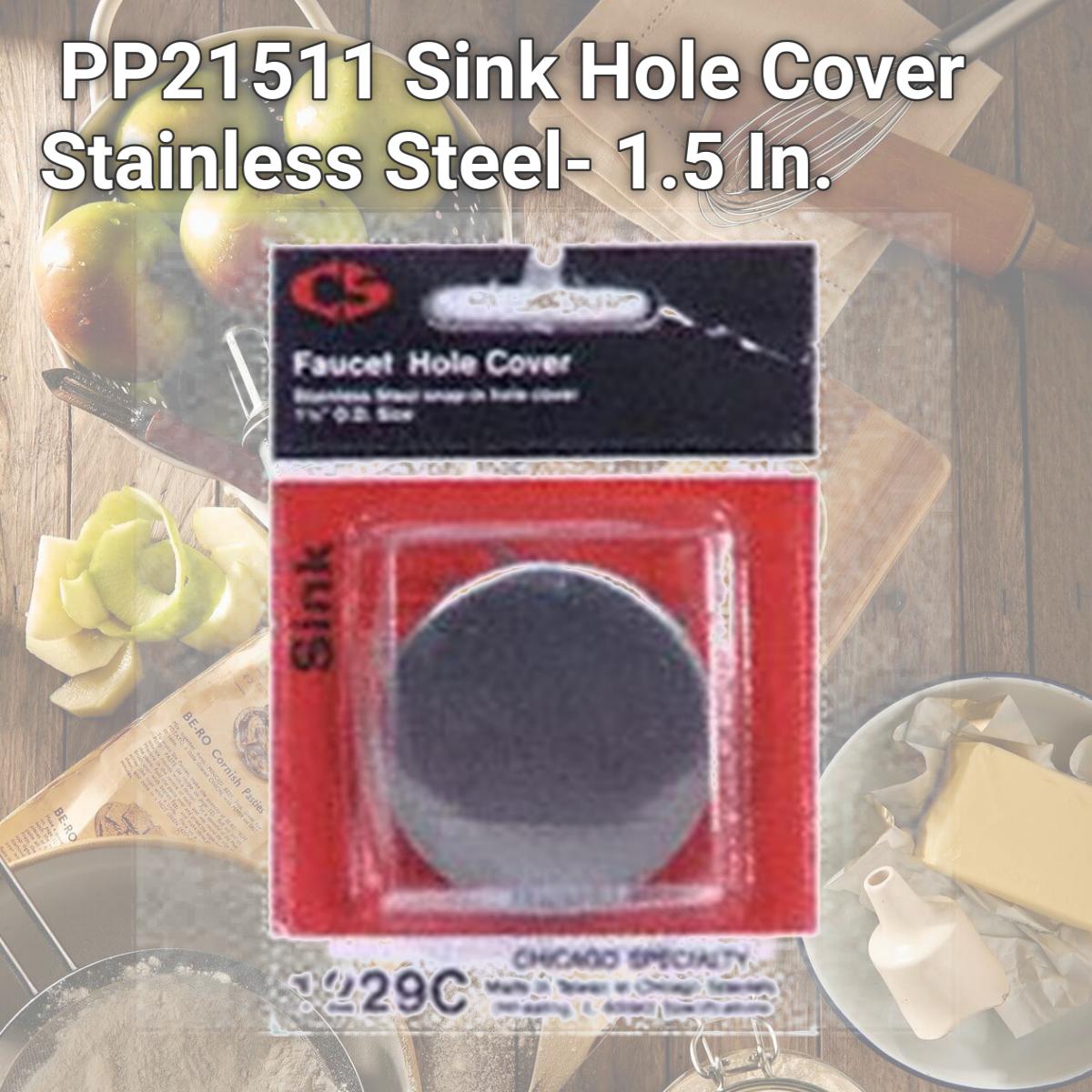 Picture of Plumb Pak PP21511 Sink Hole Cover Stainless Steel- 1.5 In.