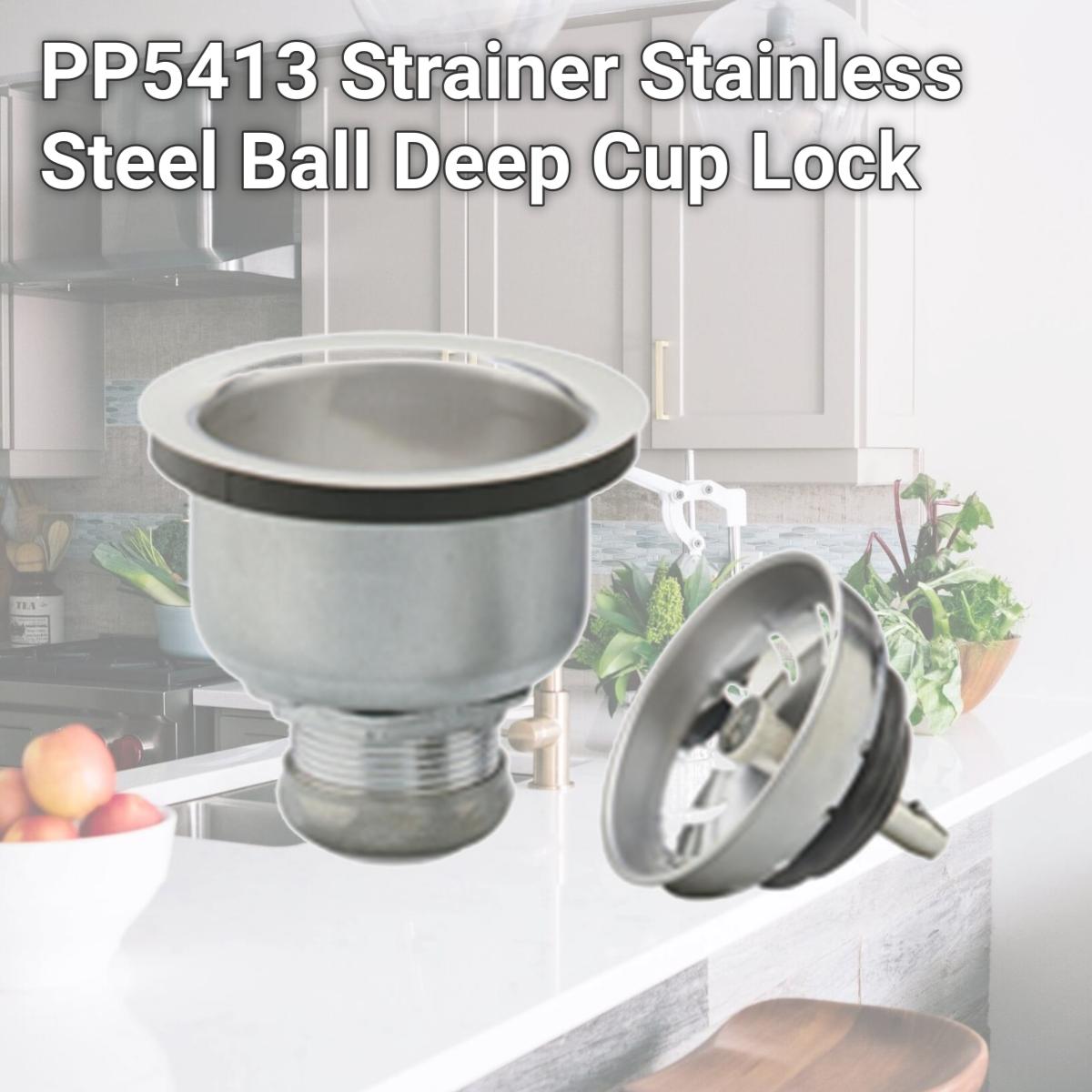 Picture of Plumb Pak PP5413 Strainer Stainless Steel Ball Deep Cup Lock