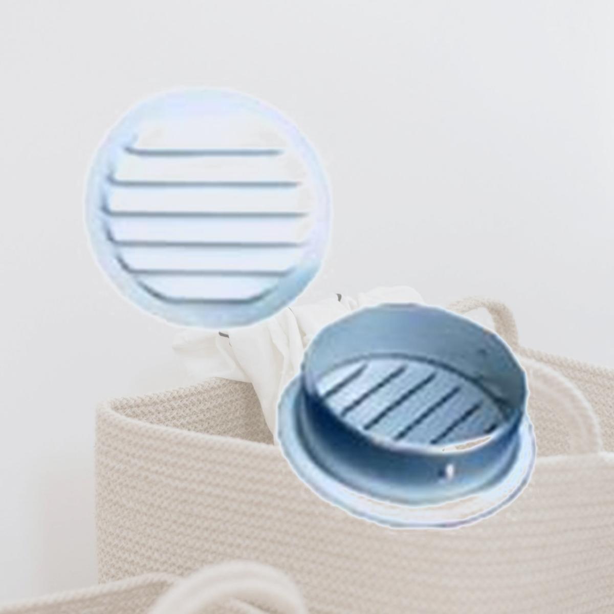 Picture of Maurice Franklin RLW-1002 2 in. Round Aluminum Screen Louver- White