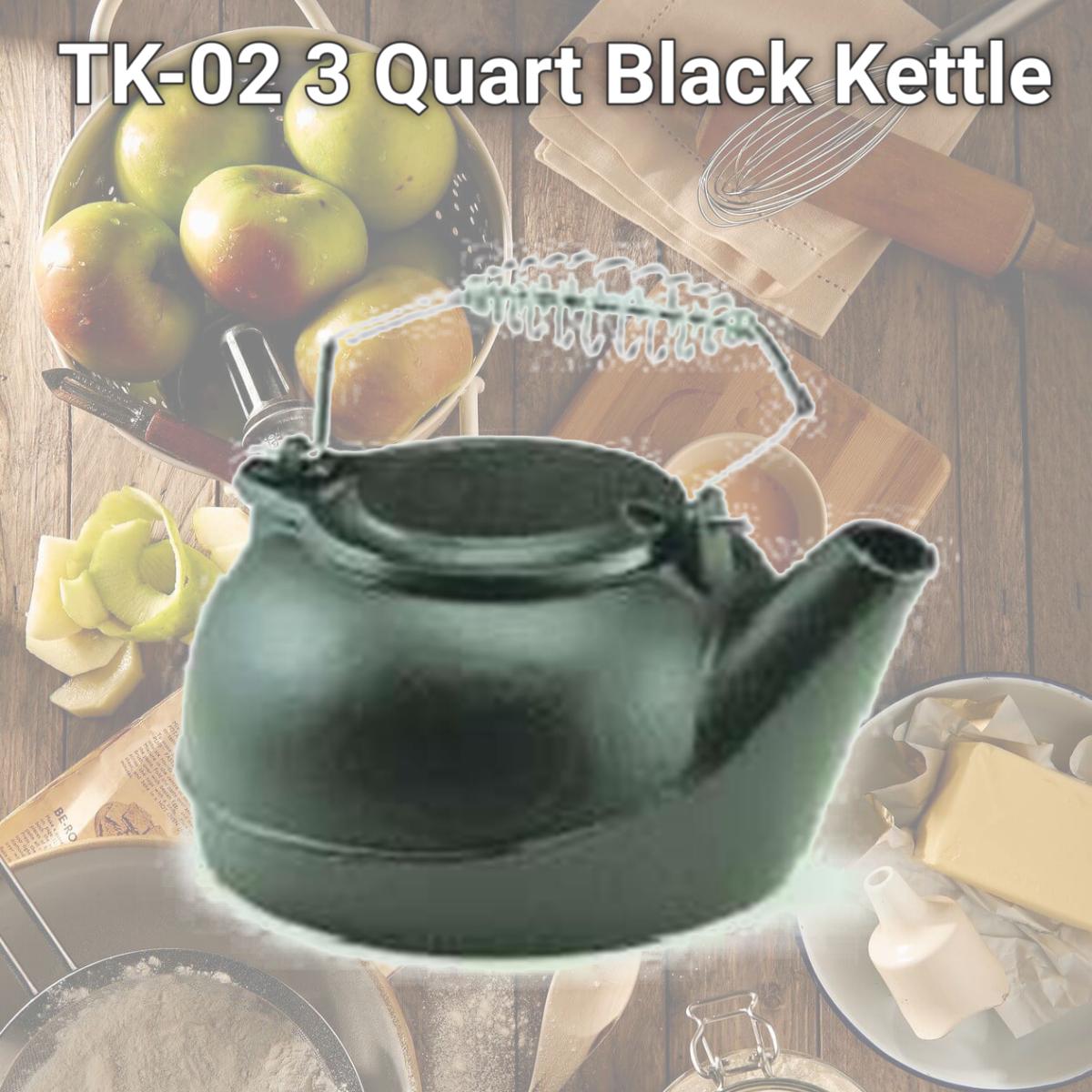 Picture of US Stove TK-02 3 Quart Black Kettle