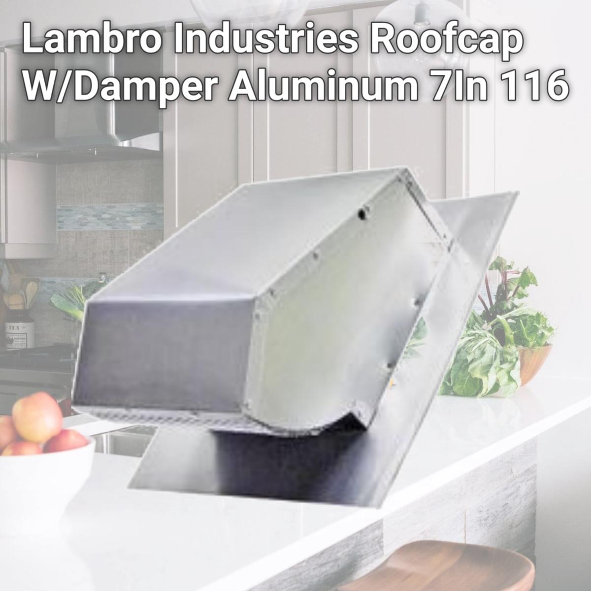 Picture of Lambro Industries Roofcap W/Damper Aluminum 7In 116