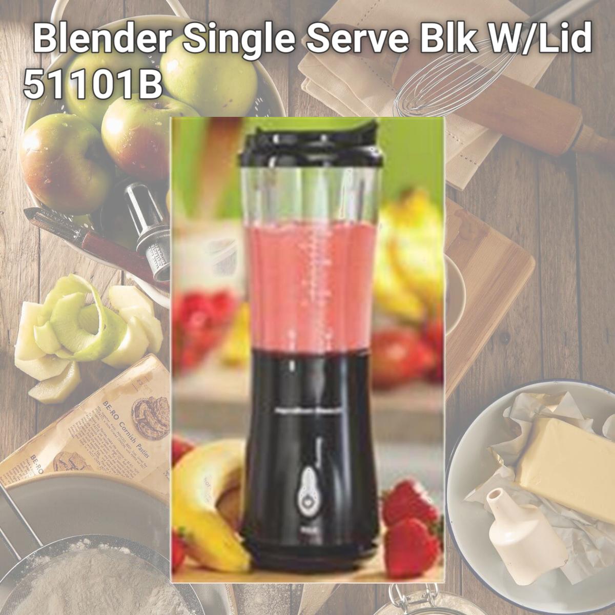 Picture of Ham.Beach/Proctor Silex Blender Single Serve Blk W/Lid 51101B