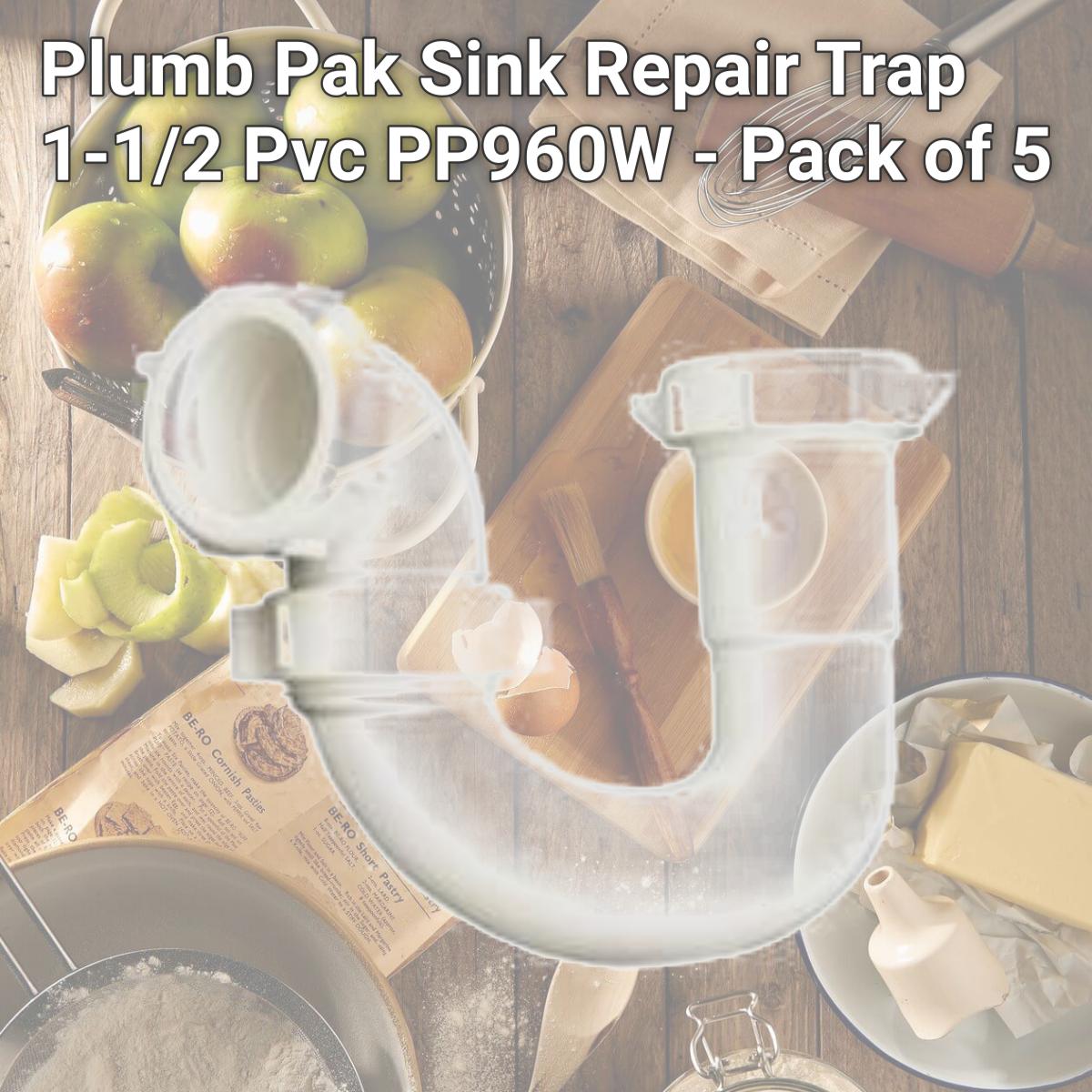 Picture of Plumb Pak Sink Repair Trap 1-1/2 Pvc PP960W - Pack of 5