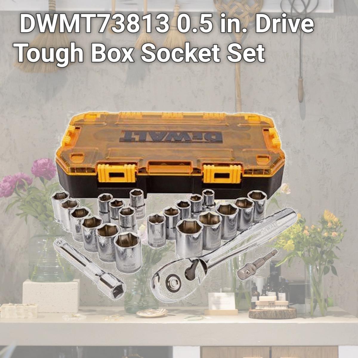 Picture of Dewalt 7515141 DWMT73813 0.5 in. Drive Tough Box Socket Set