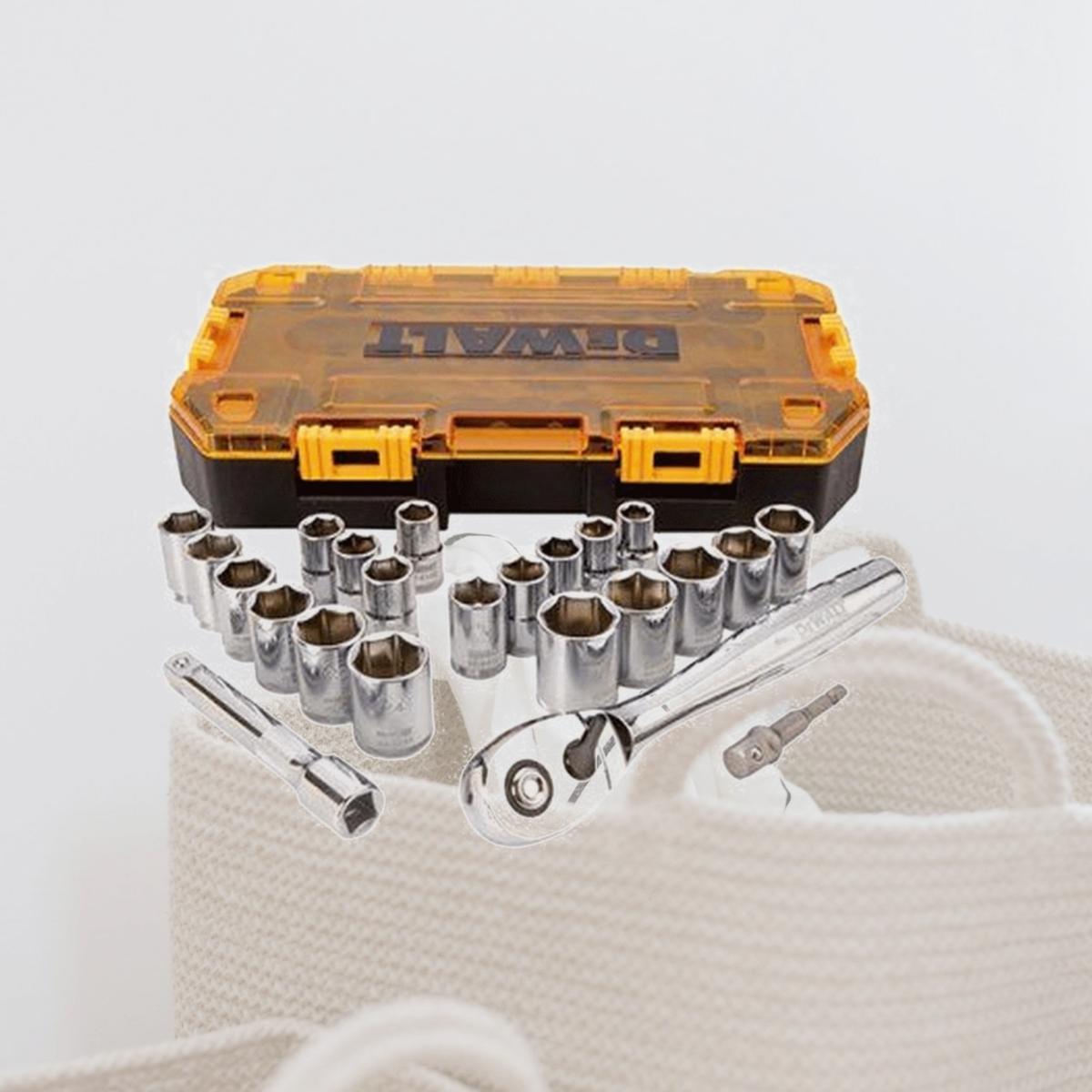 Picture of Dewalt 7515141 DWMT73813 0.5 in. Drive Tough Box Socket Set