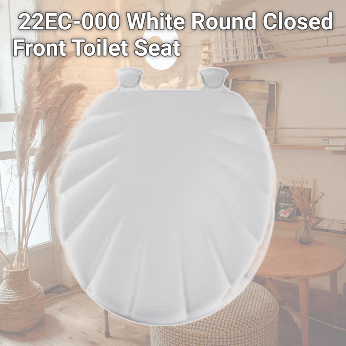 Picture of Bemis 22EC-000 White Round Closed Front Toilet Seat