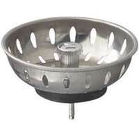 0072835 Plumbpak Replacement Sink Basket Strainer With Fixed Post & Stopper, Stainless Steel