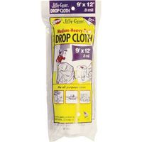0192799 Heavy Duty Drop Cloth, 0.8 Mil T, 9 X 12 Ft. - Plastic