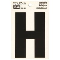 0199166 Letter House 3 In. Reflective Black - Case Of 10