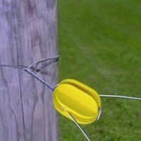 0172981 Electric Fence Insulators, Corner, Yellow