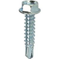 Teks 0134973 Self-tapping Screw, No 10 X 1 In. - Steel, Zinc Plated