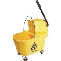 0252957 Mop Bucket With Ringer, 32 Qt. Capacity, Plastic - Yellow