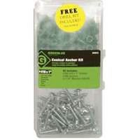 0372383 Greenlee Conical Anchor Kit, 100 Pieces, Plastic