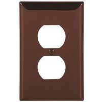 Cooper Wiring 0466359 Wall Plate 1 Gng Duplex Receptacle Brown - Case Of 15
