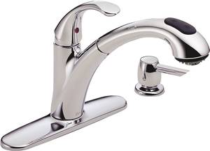 Delta Faucet 0496554 Kitchen Faucet-disply Single Chrome