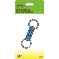 0497016 Pull Apart 2-ring Key Ring, Plastic