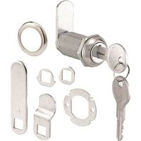 0528398 Prime-line Drawer & Cabinet Lock, Keyed Alike, Stainless Steel - Chrome Plated