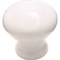 Amerock 0509810 Ceramics Round Cabinet Knob, 1 In. Projection, 1.25 In. Dia. - Porcelain