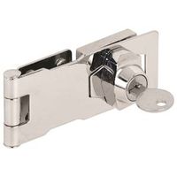 0528380 Keyed Hasp, 4 X 1.625 In. - Chrome Plated