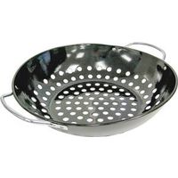 Onward Manufacturing 0556894 Grillpro Deluxe Non-stick Wock Topper, 11 In. Diameter X 2.50 In. Depth - Porcelain Coated