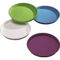 S Tray Serving Round, Assrote Color - Case Of 12