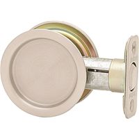 Kwikset 0561233 Round Universal Reversible Door Lock, Satin Nickel