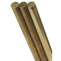 0587386 Round Rod, 0.125 In. Dia. X 12 In. - Solid Brass