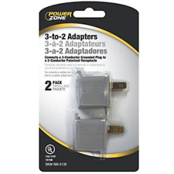 605139 3 - 2 Adapters Grey - Pack Of 2