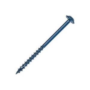 143685 1.25 In. Blue Cote 8 Coarse Pocket Screws, Washer Head, 100 Count
