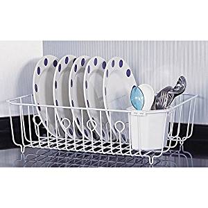 644914 Dish Drainer With Basket - White