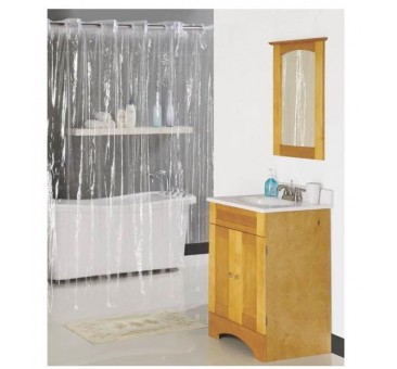 64956 70 X 72 In. Hookless Shower Curtain - Clear
